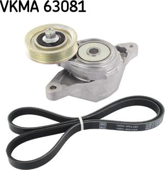 SKF VKMA 63081 - Поликлиновый ременный комплект unicars.by