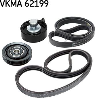 SKF VKMA 62199 - Поликлиновый ременный комплект unicars.by