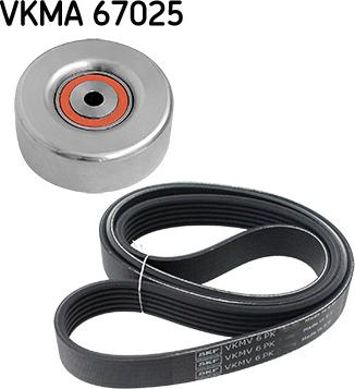 SKF VKMA 67025 - Поликлиновый ременный комплект unicars.by