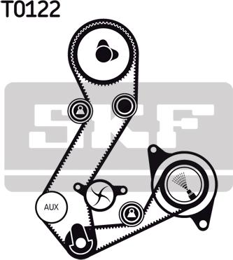 SKF VKMC 04106-1 - Водяной насос + комплект зубчатого ремня ГРМ unicars.by