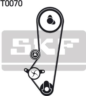 SKF VKMA 04201 - Комплект зубчатого ремня ГРМ unicars.by