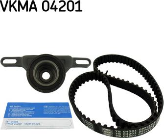 SKF VKMA 04201 - Комплект зубчатого ремня ГРМ unicars.by