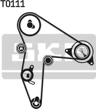 SKF VKMA 06500 - Комплект зубчатого ремня ГРМ unicars.by