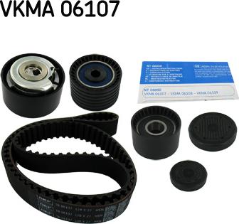 SKF VKMA 06107 - Комплект зубчатого ремня ГРМ unicars.by