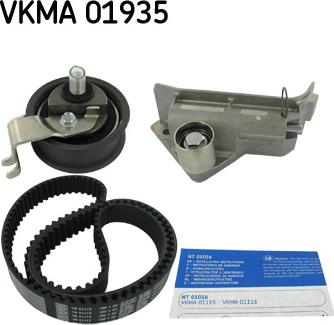 SKF VKMA 01935 - Комплект зубчатого ремня ГРМ unicars.by