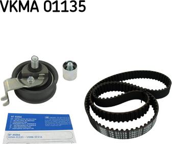 SKF VKMA 01135 - Комплект зубчатого ремня ГРМ unicars.by