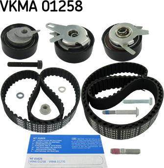 SKF VKMA 01258 - Комплект зубчатого ремня ГРМ unicars.by