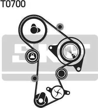 SKF VKMC 01269 - Водяной насос + комплект зубчатого ремня ГРМ unicars.by