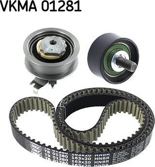 SKF VKMA 01281 - Комплект зубчатого ремня ГРМ unicars.by