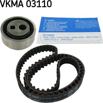 SKF VKMA 03110 - Комплект зубчатого ремня ГРМ unicars.by