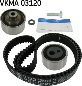 SKF VKMA 03120 - Комплект зубчатого ремня ГРМ unicars.by