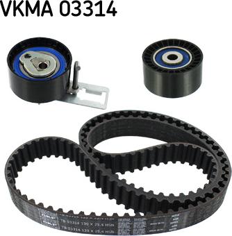 SKF VKMA 03314 - Комплект зубчатого ремня ГРМ unicars.by