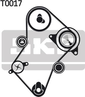 SKF VKMA 03240 - Комплект зубчатого ремня ГРМ unicars.by