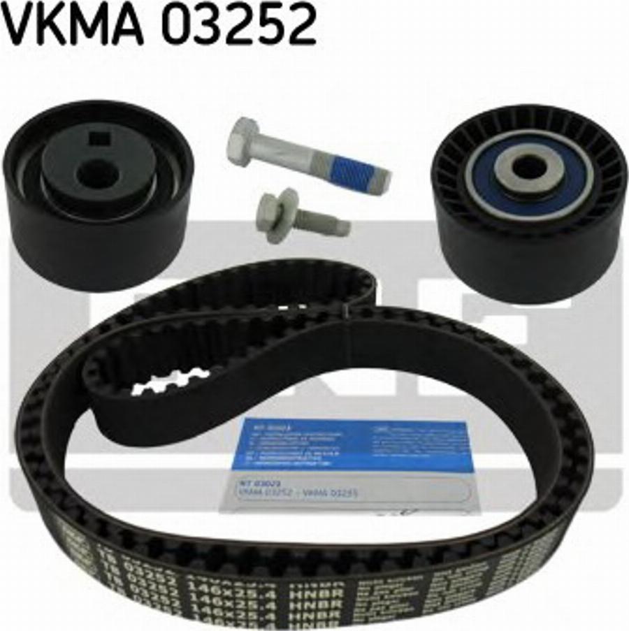 SKF VKMA 03252 - Комплект зубчатого ремня ГРМ unicars.by