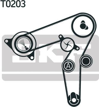 SKF VKMA 02190 - Комплект зубчатого ремня ГРМ unicars.by