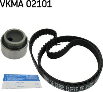 SKF VKMA 02101 - Комплект зубчатого ремня ГРМ unicars.by