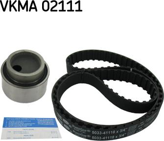 SKF VKMA 02111 - Комплект зубчатого ремня ГРМ unicars.by