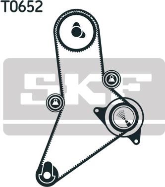 SKF VKMA 02383 - Комплект зубчатого ремня ГРМ unicars.by