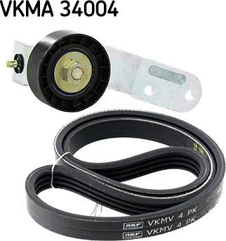 SKF VKMA 34004 - Поликлиновый ременный комплект unicars.by