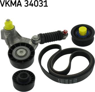 SKF VKMA 34031 - Поликлиновый ременный комплект unicars.by