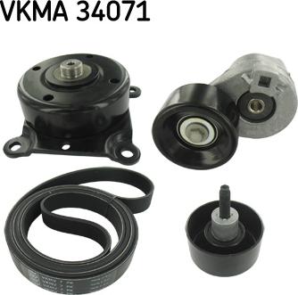 SKF VKMA 34071 - Поликлиновый ременный комплект unicars.by