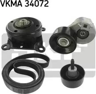 SKF VKMA 34072 - Поликлиновый ременный комплект unicars.by