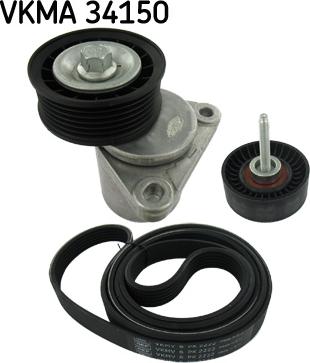 SKF VKMA 34150 - Поликлиновый ременный комплект unicars.by