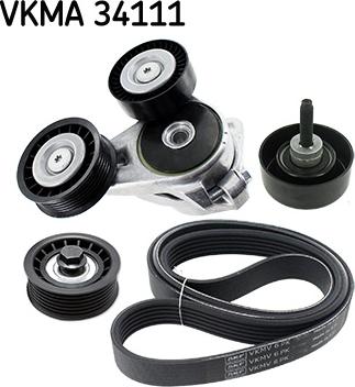 SKF VKMA 34111 - Поликлиновый ременный комплект unicars.by