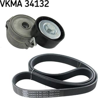 SKF VKMA 34132 - Поликлиновый ременный комплект unicars.by