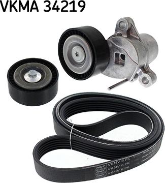 SKF VKMA 34219 - Поликлиновый ременный комплект unicars.by