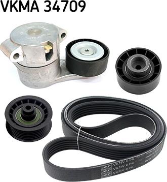 SKF VKMA 34709 - Поликлиновый ременный комплект unicars.by