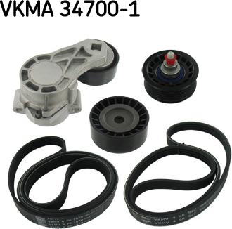 SKF VKMA 34700-1 - Поликлиновый ременный комплект unicars.by