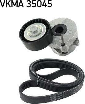 SKF VKMA 35045 - Поликлиновый ременный комплект unicars.by