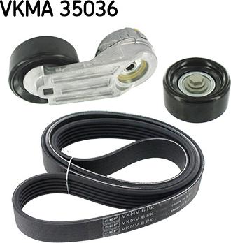 SKF VKMA 35036 - Поликлиновый ременный комплект unicars.by