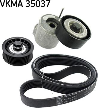 SKF VKMA 35037 - Поликлиновый ременный комплект unicars.by