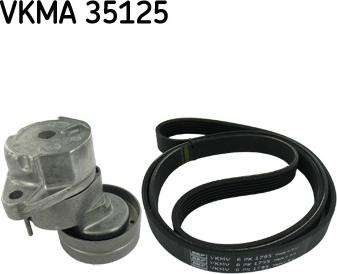 SKF VKMA 35125 - Поликлиновый ременный комплект unicars.by