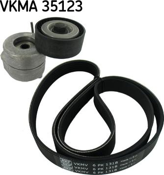 SKF VKMA 35123 - Поликлиновый ременный комплект unicars.by