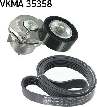 SKF VKMA 35358 - Поликлиновый ременный комплект unicars.by