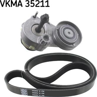 SKF VKMA 35211 - Поликлиновый ременный комплект unicars.by