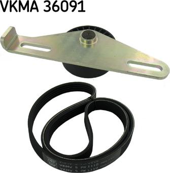 SKF VKMA 36091 - Поликлиновый ременный комплект unicars.by