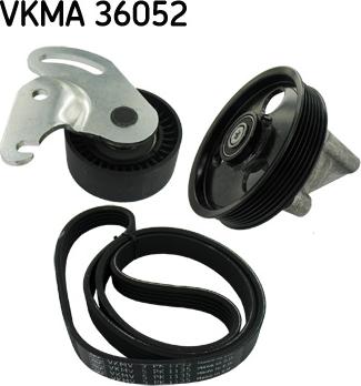 SKF VKMA 36052 - Поликлиновый ременный комплект unicars.by