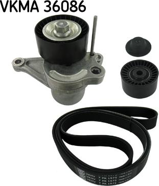 SKF VKMA 36086 - Поликлиновый ременный комплект unicars.by