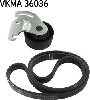 SKF VKMA 36036 - Поликлиновый ременный комплект unicars.by