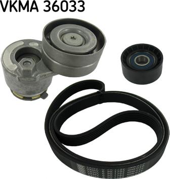 SKF VKMA 36033 - Поликлиновый ременный комплект unicars.by