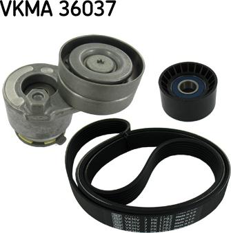 SKF VKMA 36037 - Поликлиновый ременный комплект unicars.by