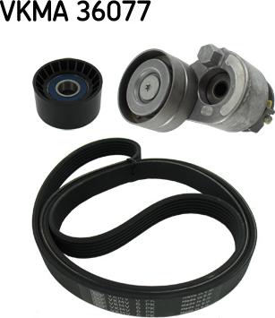 SKF VKMA 36077 - Поликлиновый ременный комплект unicars.by