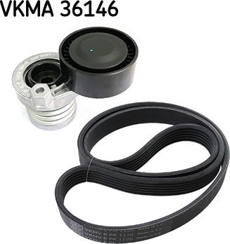 SKF VKMA 36146 - Поликлиновый ременный комплект unicars.by