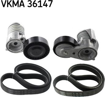 SKF VKMA 36147 - Поликлиновый ременный комплект unicars.by