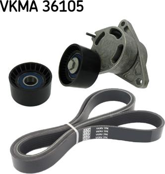 SKF VKMA 36105 - Поликлиновый ременный комплект unicars.by