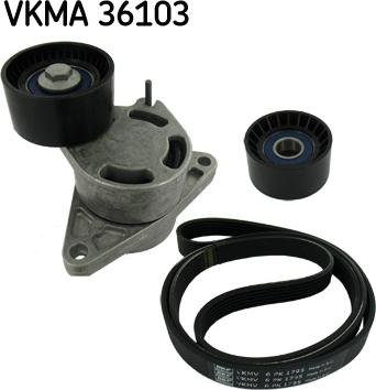 SKF VKMA 36103 - Поликлиновый ременный комплект unicars.by